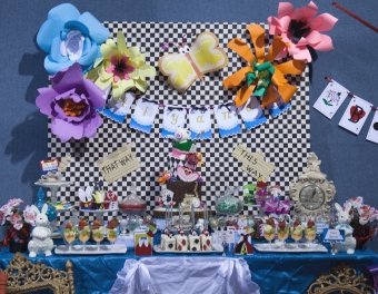 Alice in wonderland sweets table 2